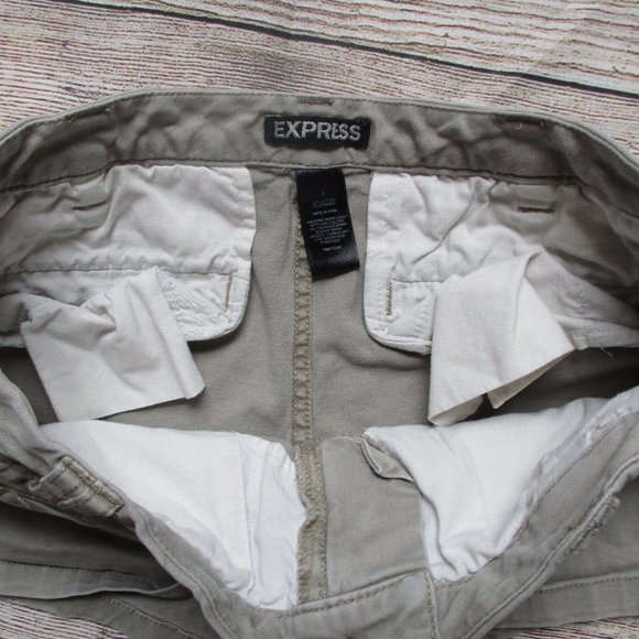 Express Khaki Shorts Size 0 - Picture 5 of 10